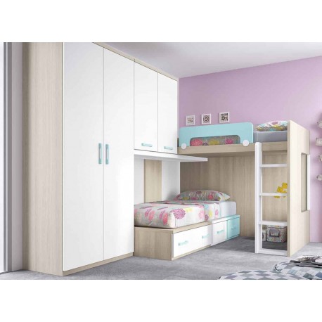 Dormitorio Juvenil Litera F263
